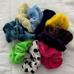 10 piece Velvet Scrunchies